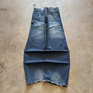 Baggy LRG Wide Leg Southpole Styl Y2K Vintage Denim Jeans 38x34